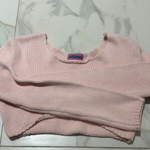 Edikted Soft Pink knit sweater